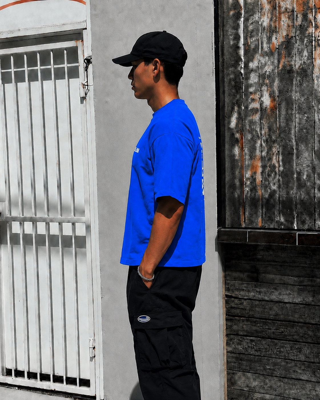 Plain Project Berlin Edition Oversized T-Shirt- ROYAL BLUE