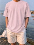 BABY PINK- Plain Project Oversized Cotton T-Shirt. (100% Cotton| 240 GSM | Breathable Fit)