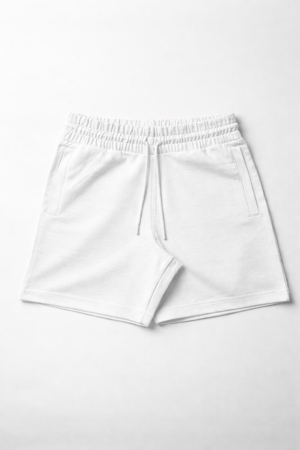 PREMIUM TERRY COTTON SHORTS- CLASSIC WHITE [280 GSM]