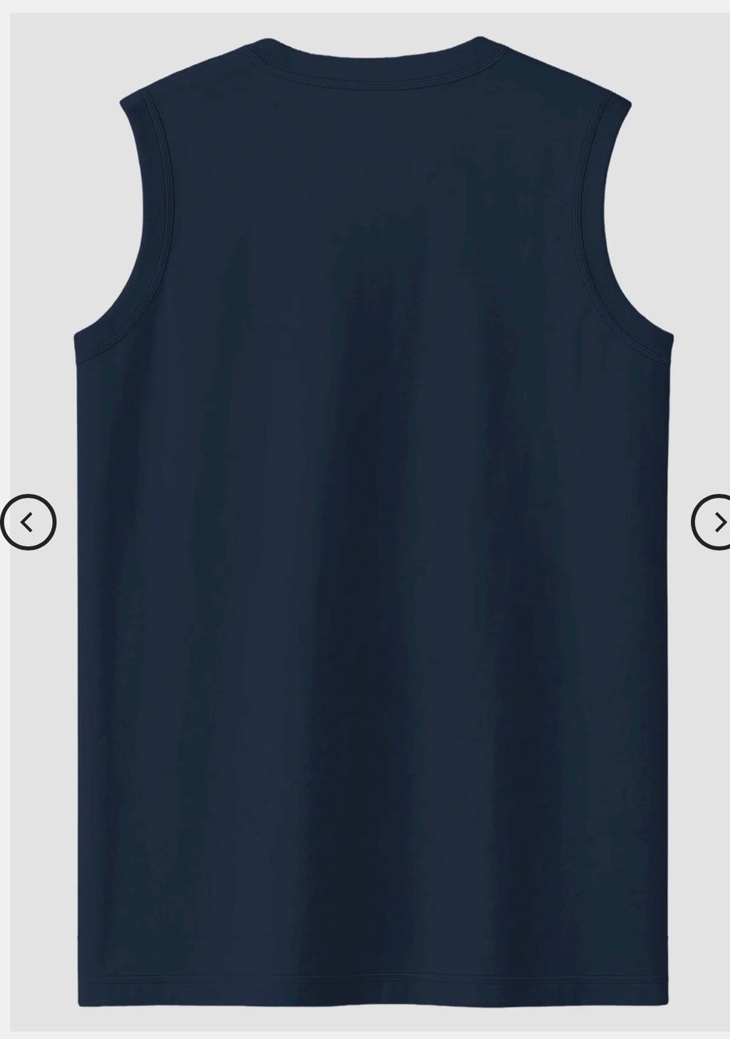 NAVY BLUE Men's Sleeveless T-Shirt [180 GSM, 100% COTTON]