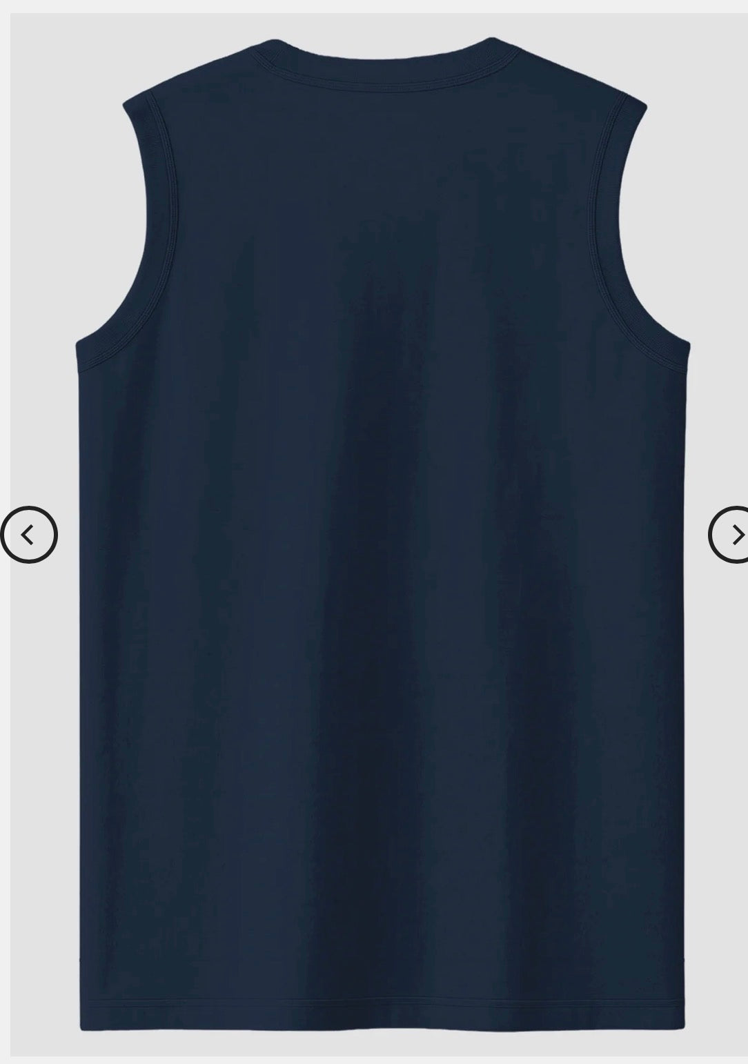 NAVY BLUE Men's Sleeveless T-Shirt [180 GSM, 100% COTTON]