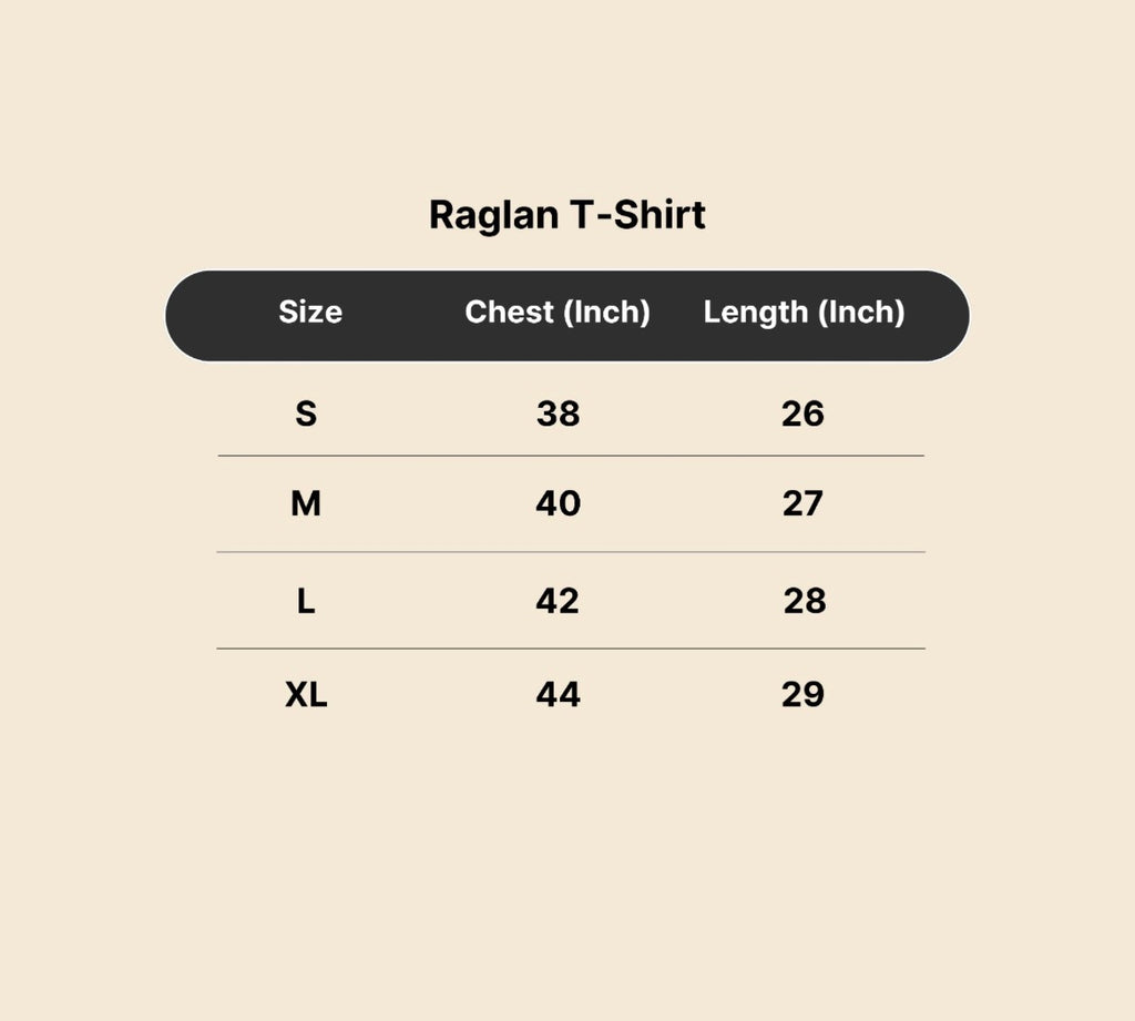 Black Charcoal Melange Raglan T-Shirt