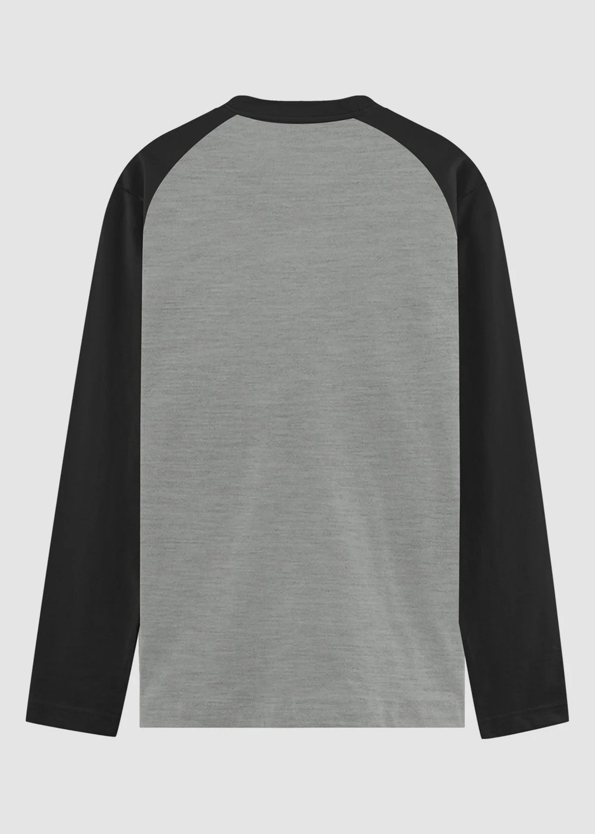 Black Charcoal Melange Raglan T-Shirt
