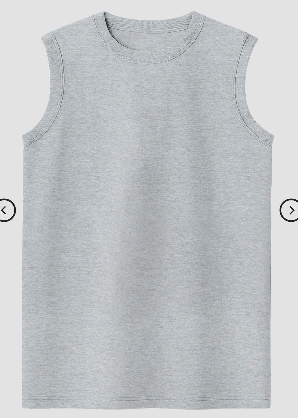 GREY MELANGE Men's Sleeveless T-Shirt [180 GSM, 100% COTTON]