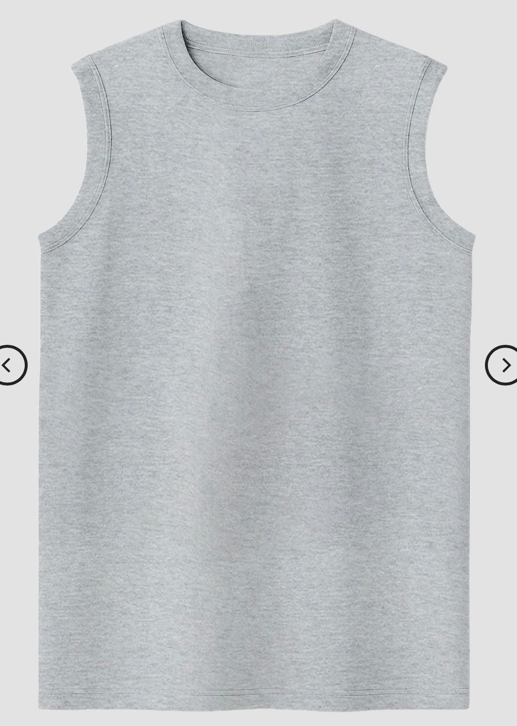 GREY MELANGE Men's Sleeveless T-Shirt [180 GSM, 100% COTTON]