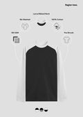 White Black Raglan T-Shirt