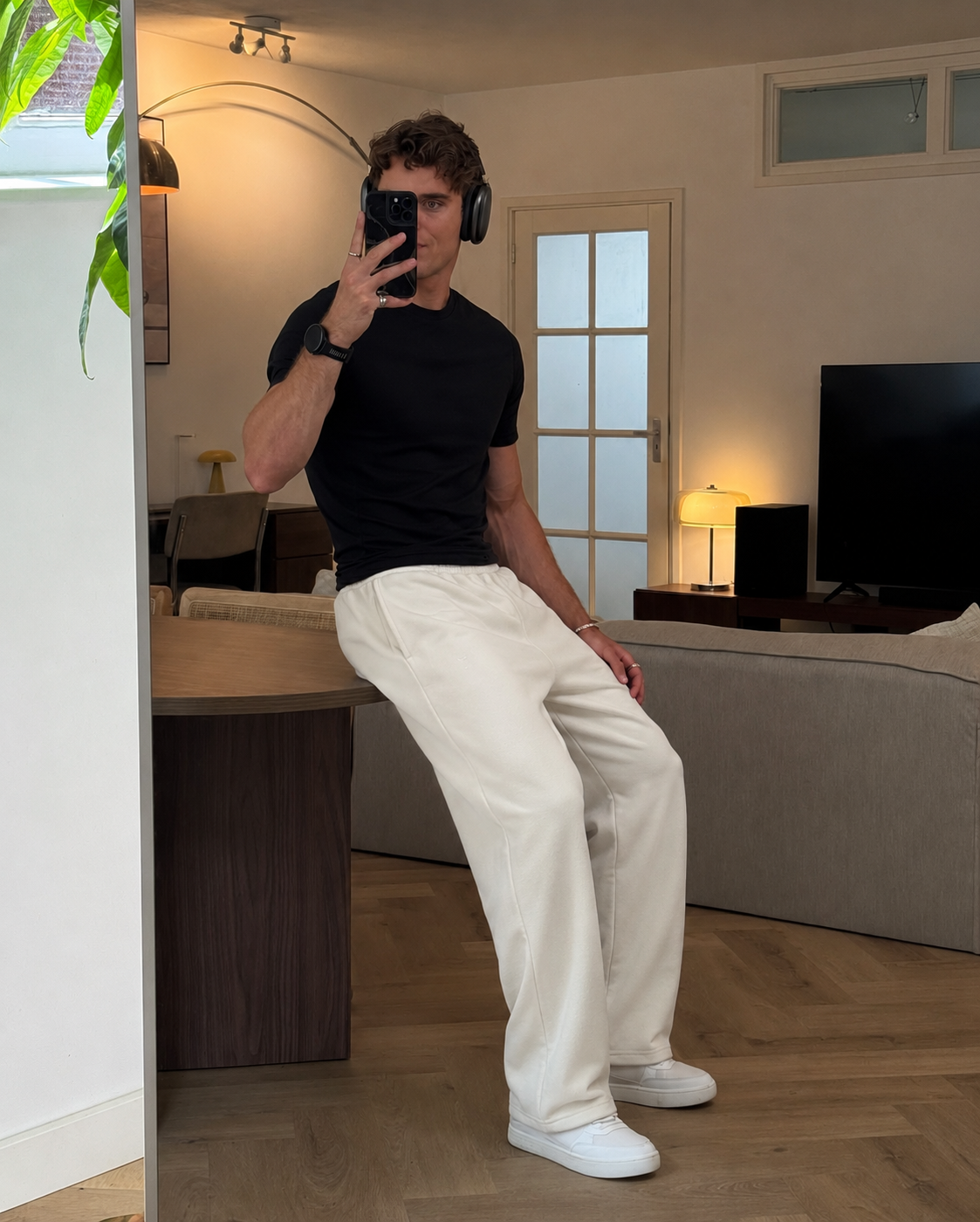 TERRY COTTON SWEATPANTS - BEIGE [260 GSM] [LOOSE FIT]