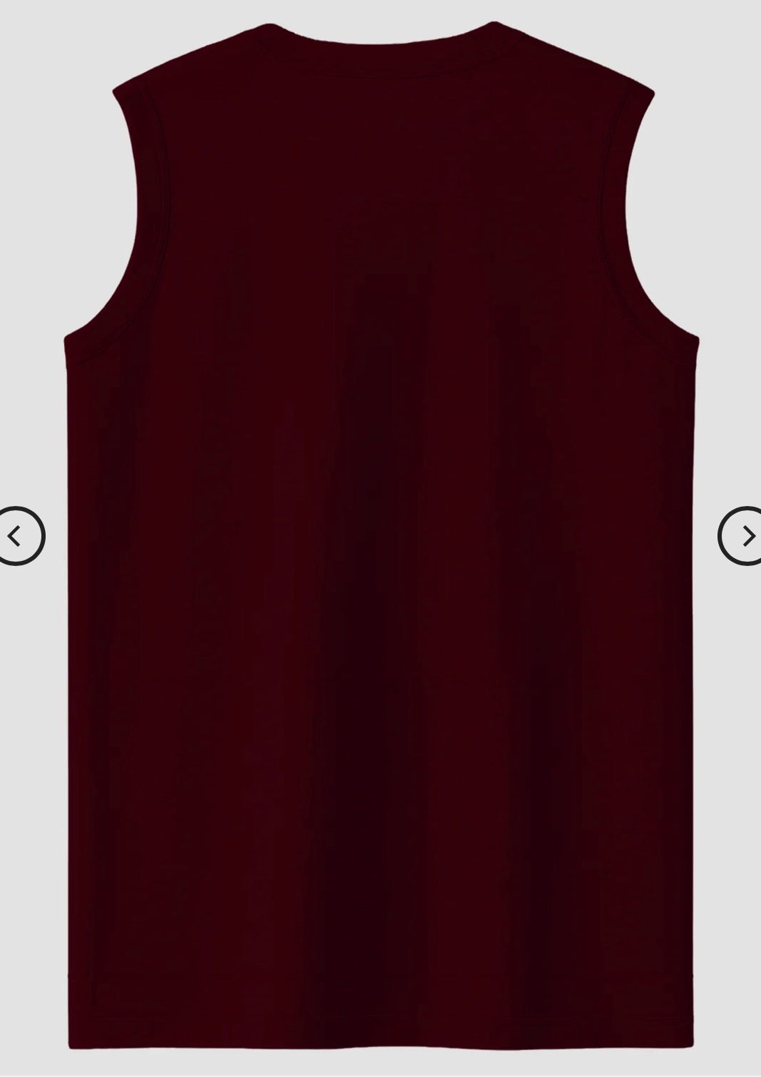 MAROON Men's Sleeveless T-Shirt [180 GSM, 100% COTTON]