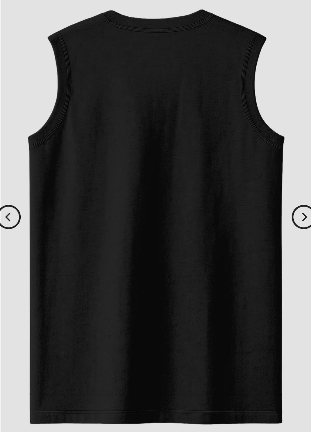 BLACK Men's Sleeveless T-Shirt [180 GSM, 100% COTTON]