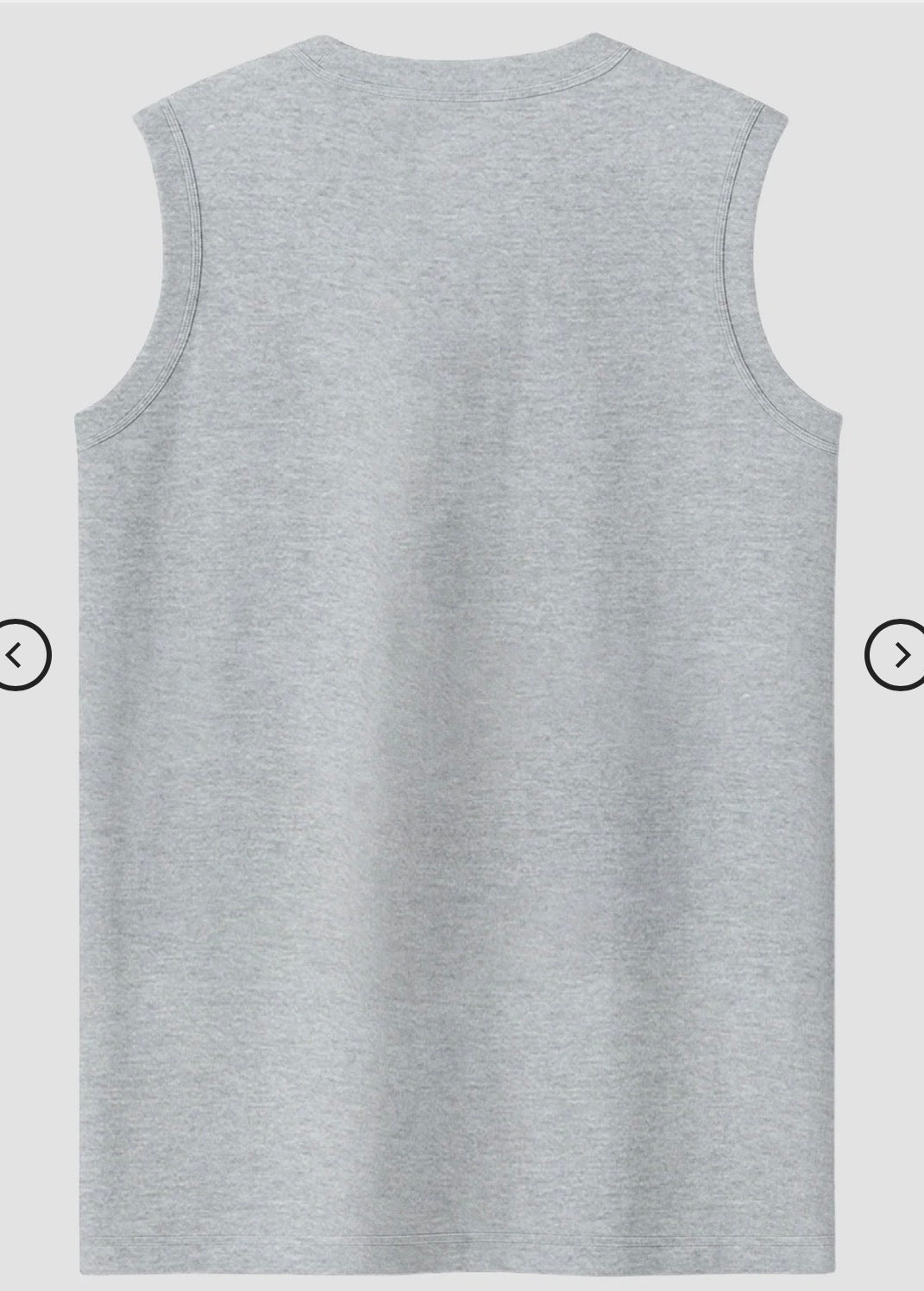 GREY MELANGE Men's Sleeveless T-Shirt [180 GSM, 100% COTTON]