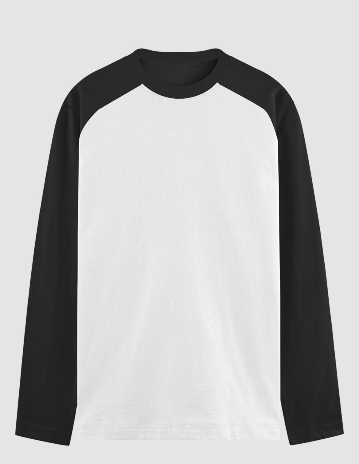 Black White Raglan T-Shirt