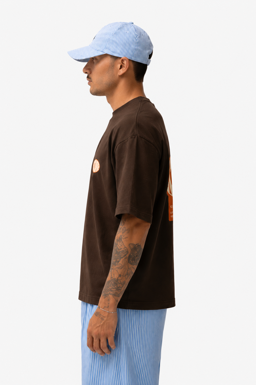 PLAIN PROJECT- Culture Community Oversized T-Shirt – Brown