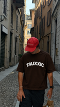 TAUXXIC Oversized T-Shirt – Dark Brown