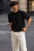 Textured Waffle Boxy T-Shirt