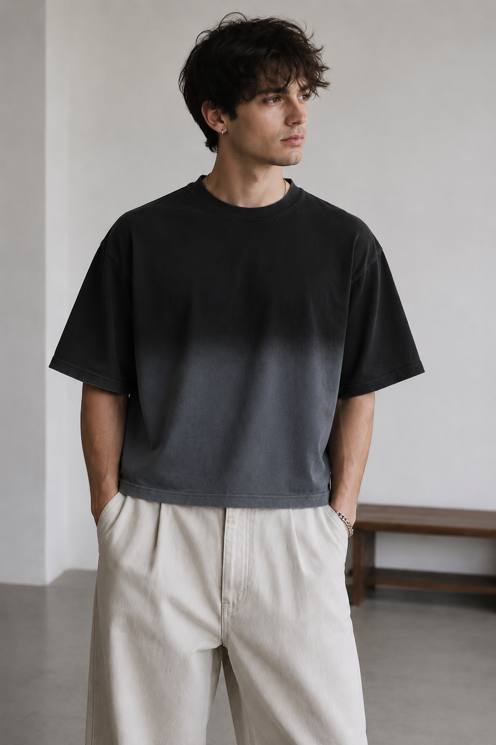 Gradient Wash Boxy Tee