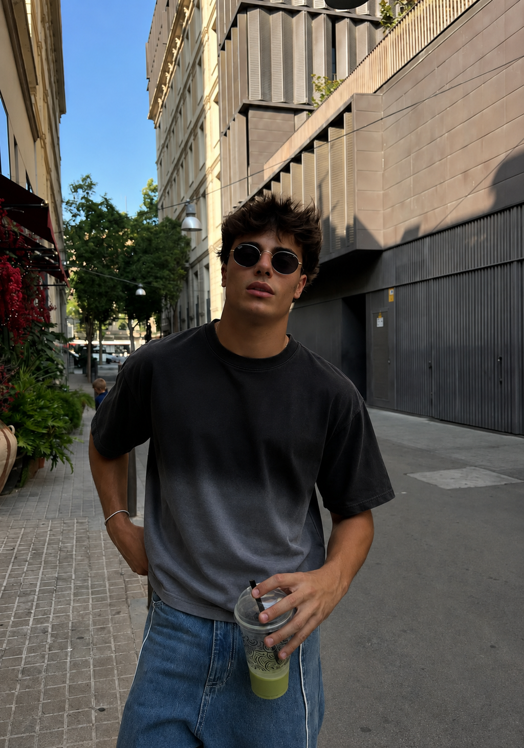 Gradient Wash Boxy Tee