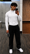 TERRY COTTON SWEATPANTS - BLACK [260 GSM] [LOOSE FIT]