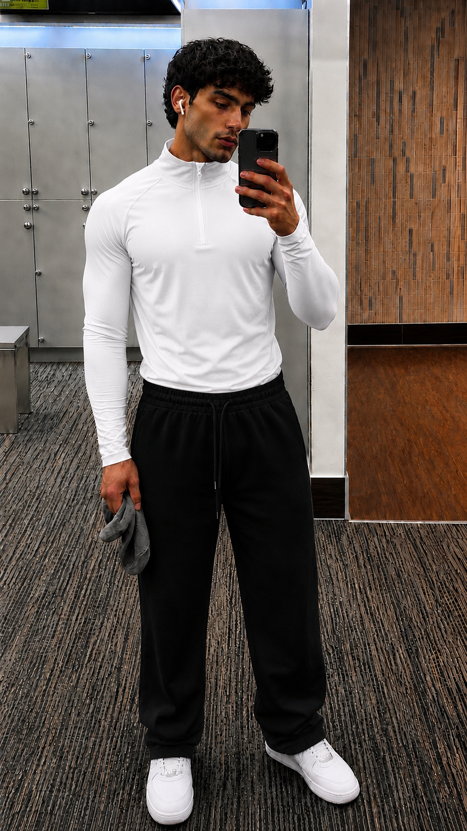 TERRY COTTON SWEATPANTS - BLACK [260 GSM] [LOOSE FIT]