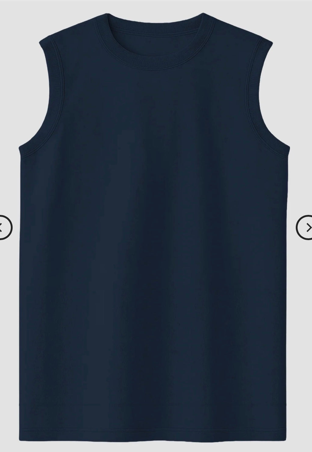 NAVY BLUE Men's Sleeveless T-Shirt [180 GSM, 100% COTTON]