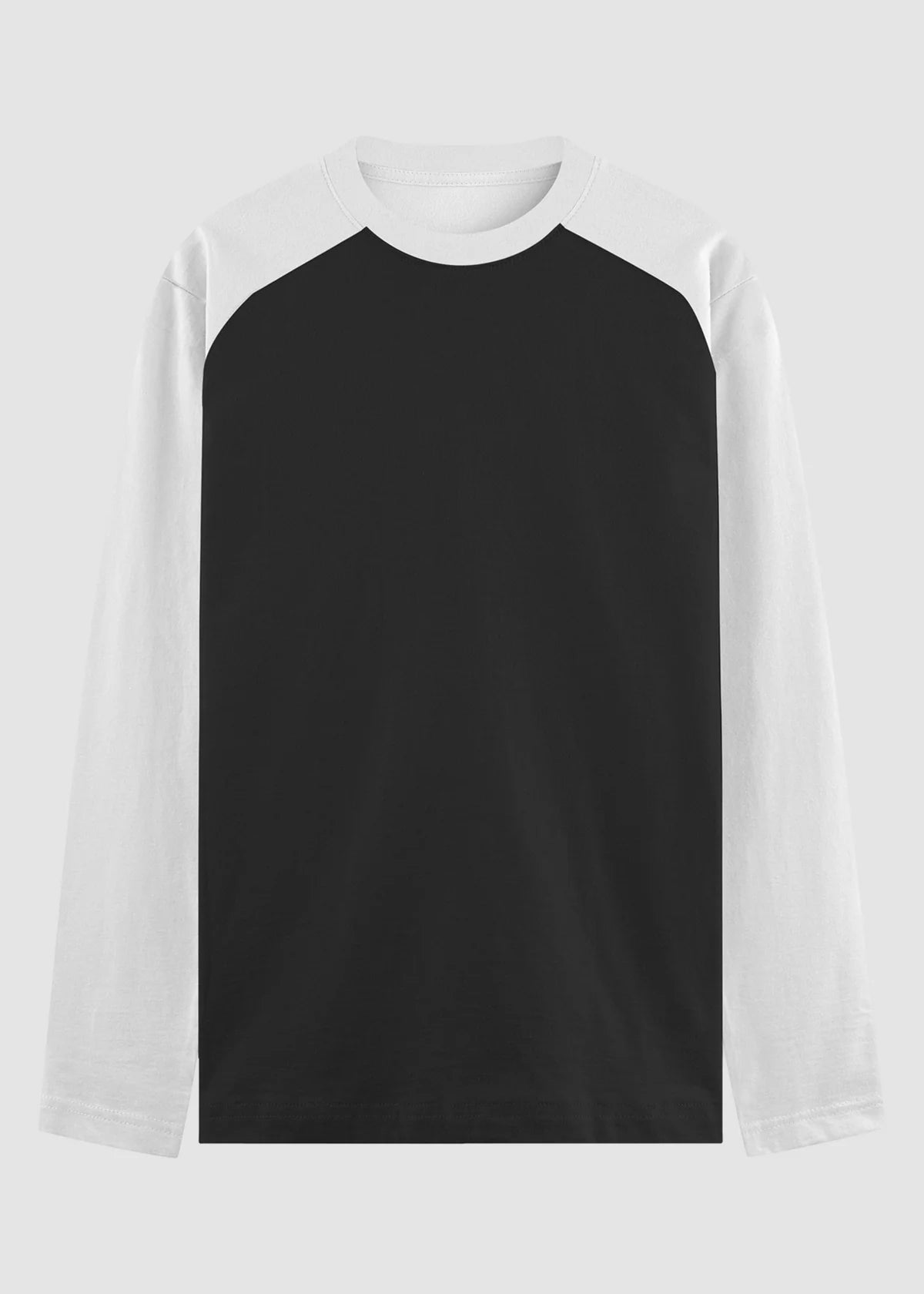 White Black Raglan T-Shirt