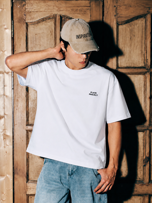 Energy & Intention Oversized T-Shirt- WHITE