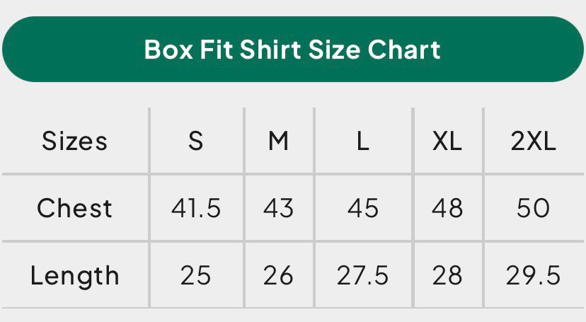 The Box Fit Shirt – 240 GSM